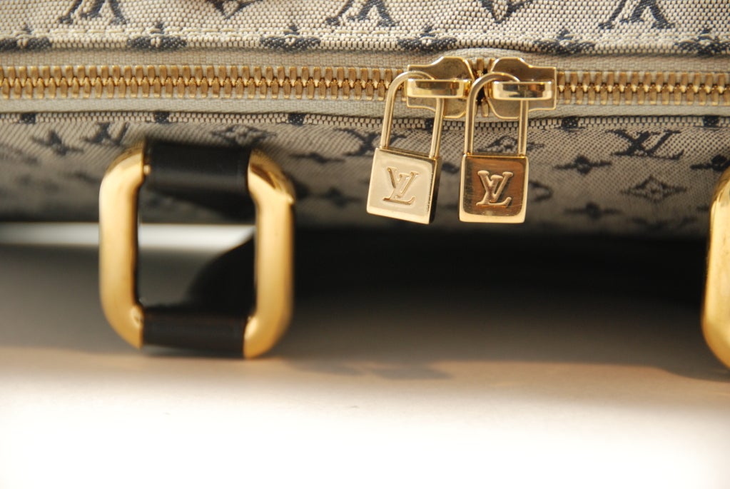 Louis Vuitton Navy Blue Alma Bag For Sale 2