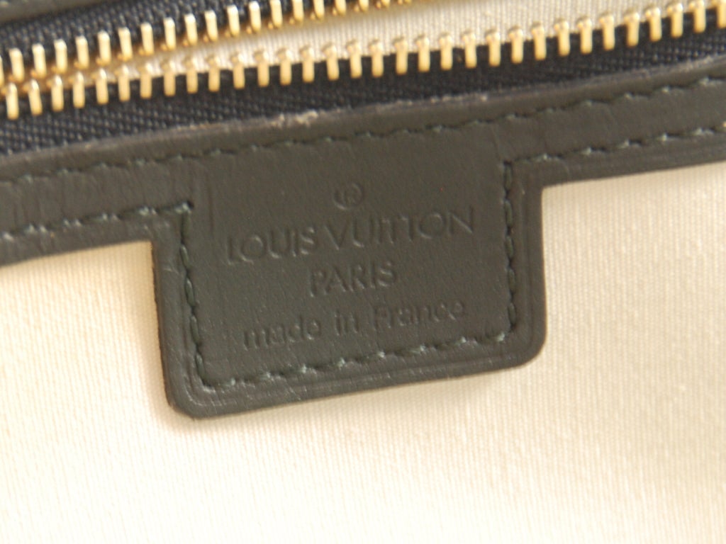 Louis Vuitton Navy Blue Alma Bag For Sale 4