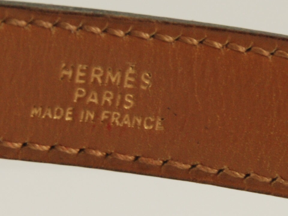 Women's Vintage Hermes Red Leather Horese Bit Belt For Sale