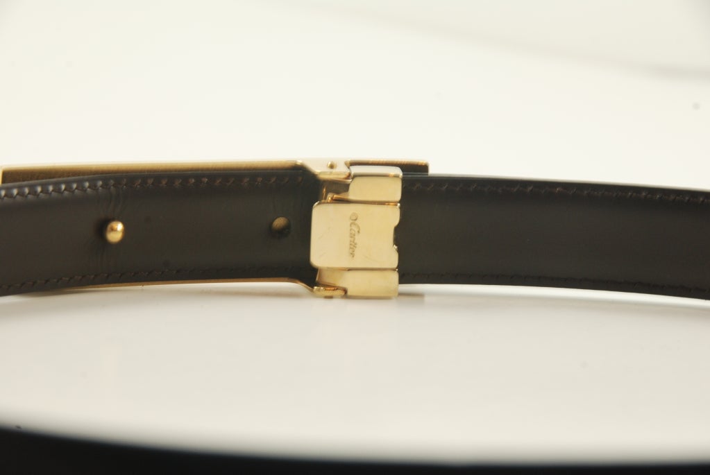 Women's or Men's Cartier Leather Belt with Love Design Buckle