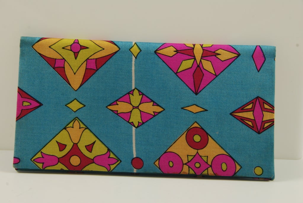 Women's 1971 Emilio Pucci Silk Check Book Over