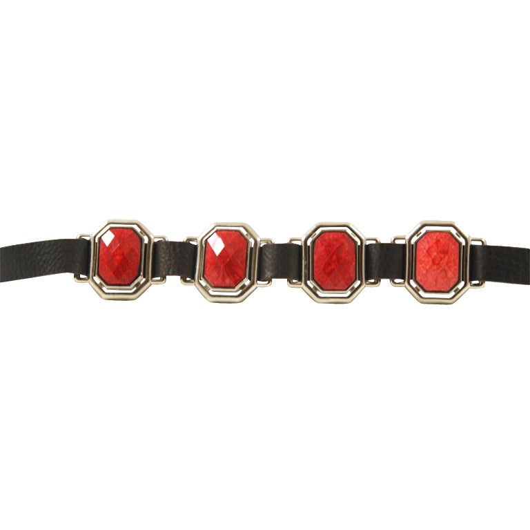 Alberta Ferretti Jeweled Belt For Sale