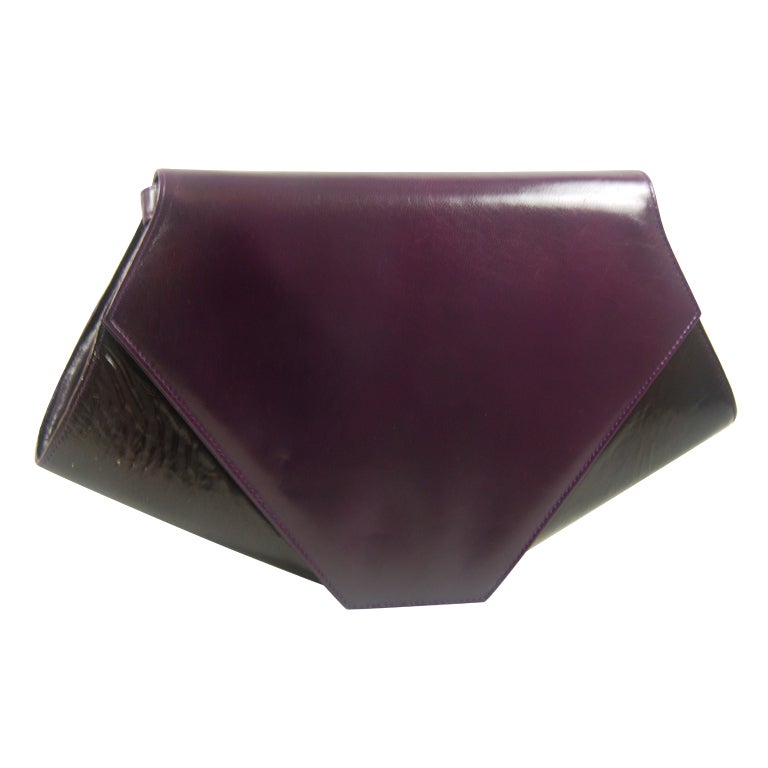 1980's Deco Style Charles Jourdan Clutch For Sale