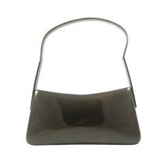 Ferragamo Grey/Black Molded Shoulder Bag