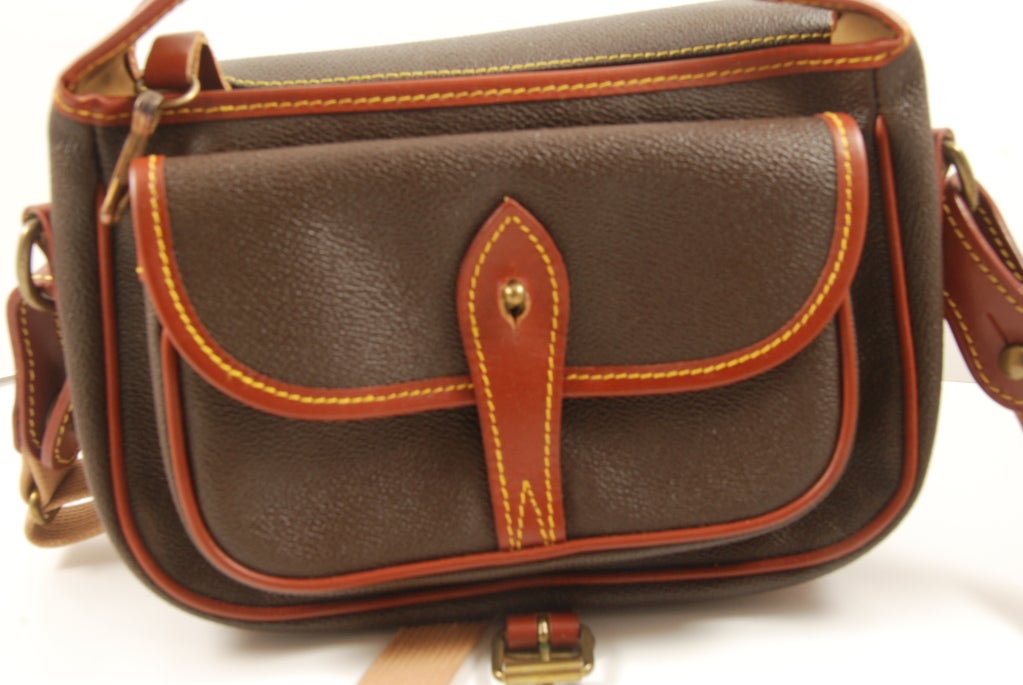 Brown 1970's Hunting World Bag For Sale