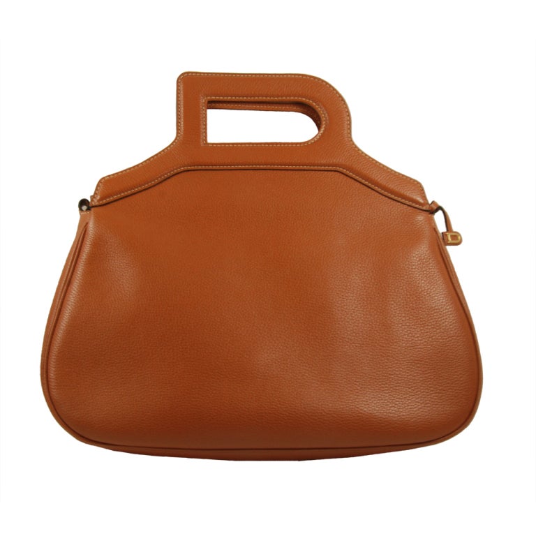 Cognac Delvaux Purse/Shoulder Bag
