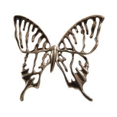 Large Angela Cummings Sterling Butterfly Brooch