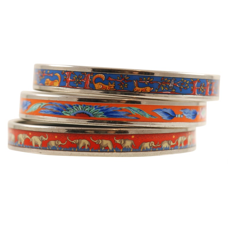 Hermes Enamel Bracelets