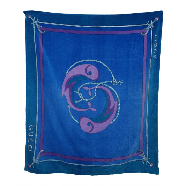 1970's Gucci Beach Towel For Sale at 1stDibs