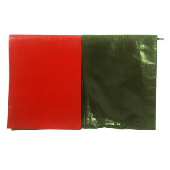 Vintage La Bagagerie Color Block Clutch