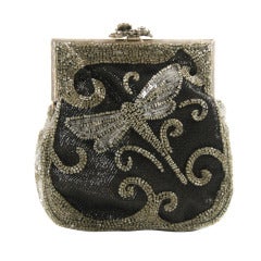 Larisa Barrera Beaded Art Nouveau Style Evening Bag