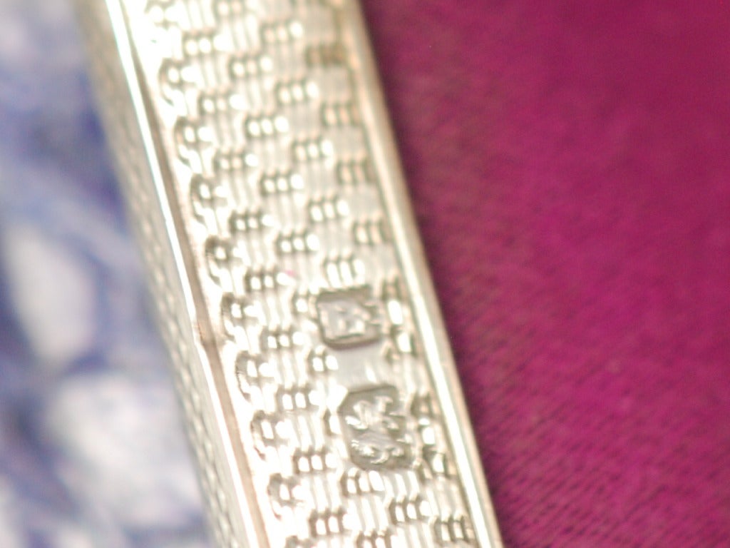 Women's 1980s Purple Python Jacomo Clutch with Sterling and Marcasite Frame