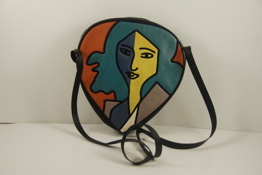 Yves Saint Laurent Abstract Design Handbag In Excellent Condition In New York, NY