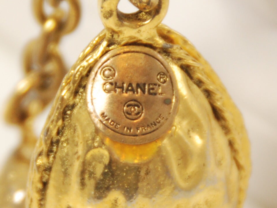 Women's 1970s-80s Chanel Necklace with Gripoix Drops