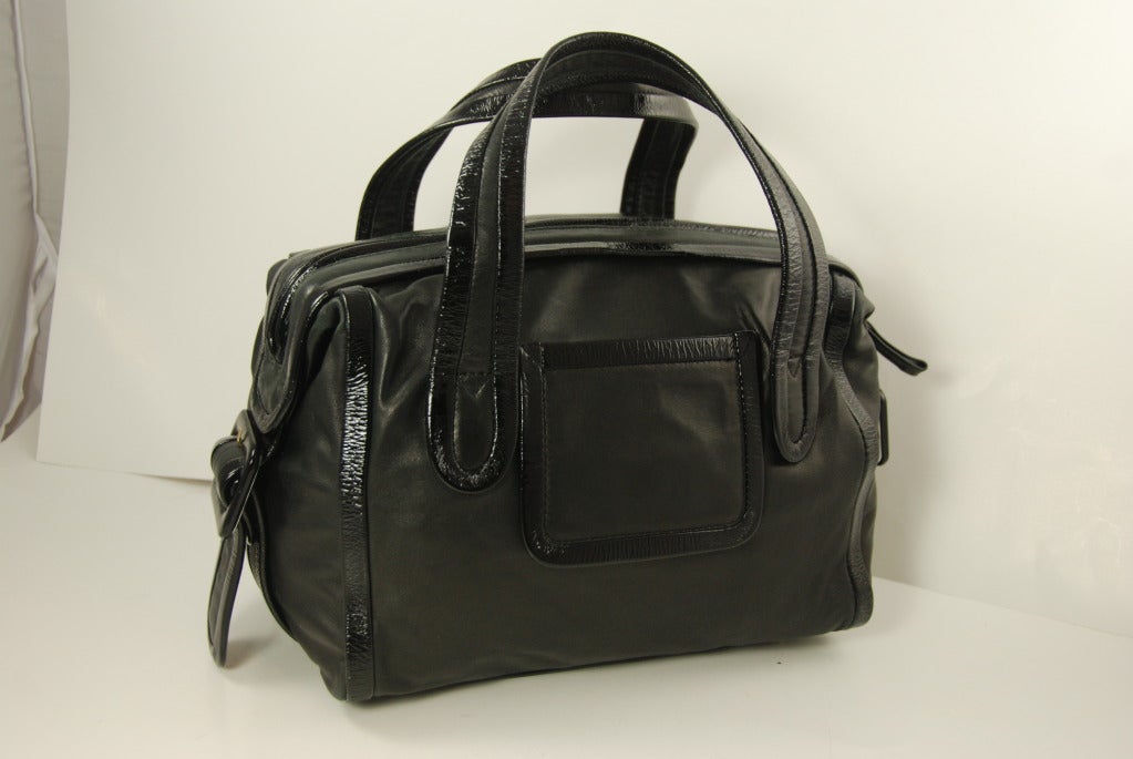 Women's Pierre Hardy Black Leather Handbag For Sale