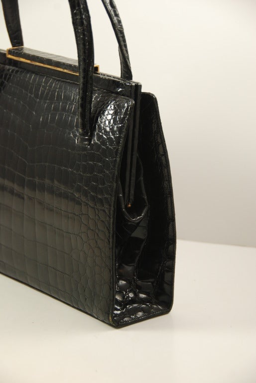 1960s Lucille de Paris Alligator Handbag In Excellent Condition In New York, NY