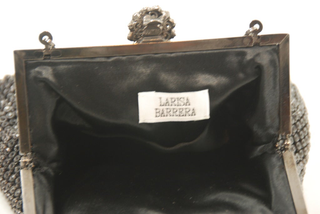 Women's Larisa Barrera Jet Rhinestone Evening Bag For Sale