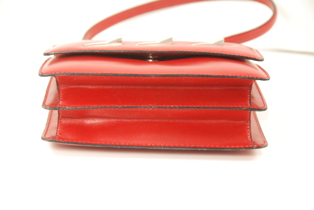 Women's 1960s Pierre Cardin Red Leather Handbag