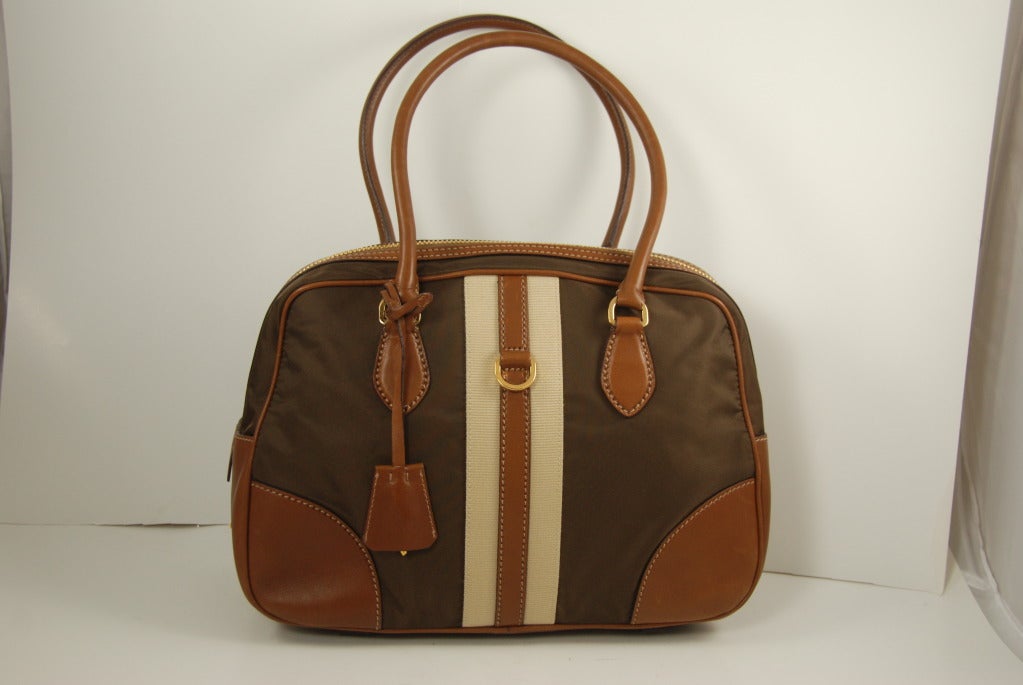 Prada Tessuto Bauletto Bowlling Bag In New Condition In New York, NY