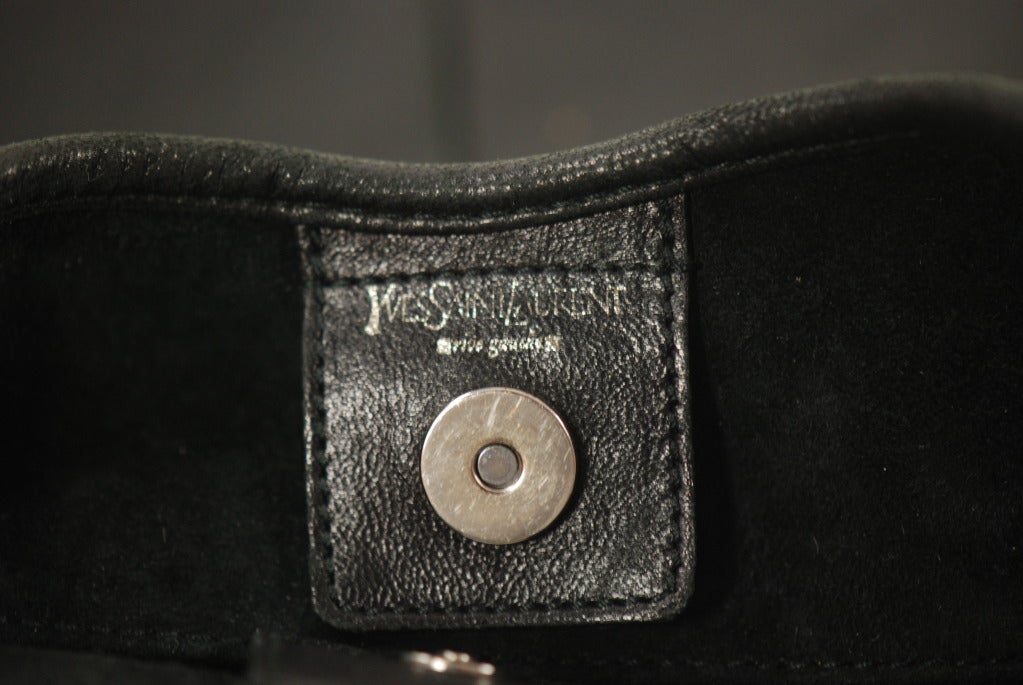 Yves St. Laurent/YSL Black Leather Mombasa Bag at 1stDibs  yves saint  laurent mombasa, saint laurent mombasa bag, ysl mombasa bag history