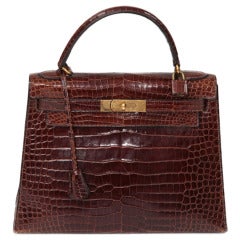 1961 - 1962 Hermes Kelly 29 cm Baby Crocodile Bag