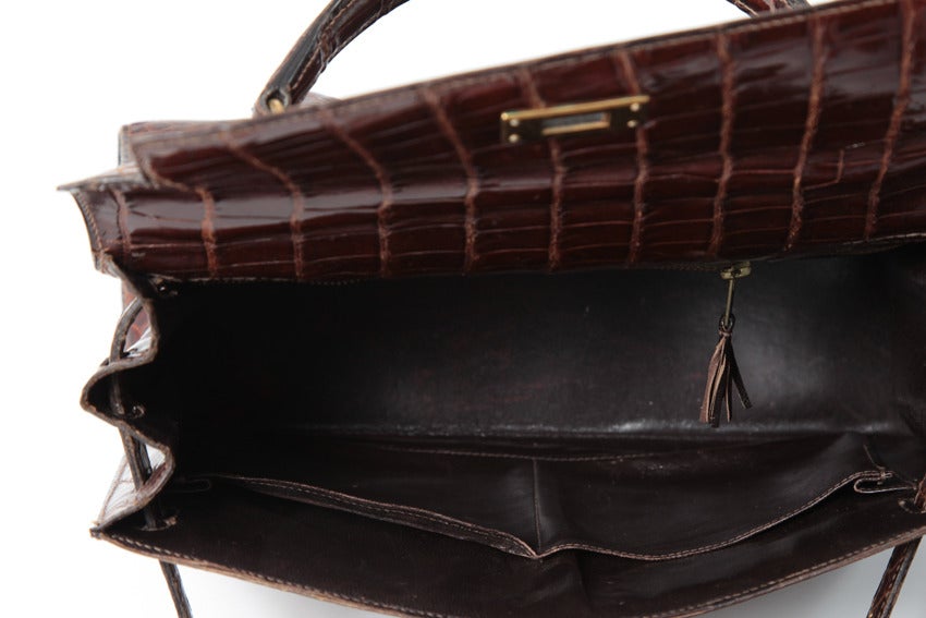 1961 - 1962 Hermes Kelly 29 cm Baby Crocodile Bag 1