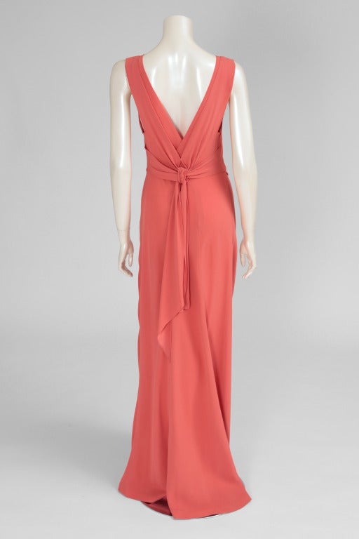 Women's 1930s Bias Cut Silk Crepe Evening Dress