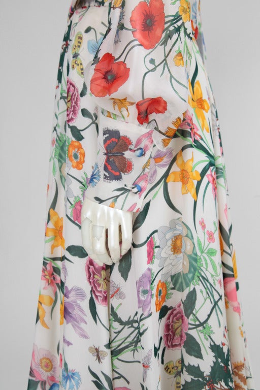 Gucci Organza Flora Print Gown 1