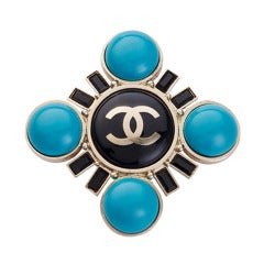 Chanel Art Déco inspired Brooch / Pendant 2000s
