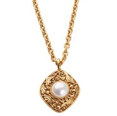 Chanel Sautoir with Pearl 1980s