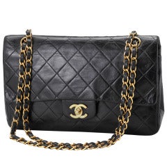 Chanel Classic Black 2.55 Shoulder Bag 1985 For Sale at 1stDibs