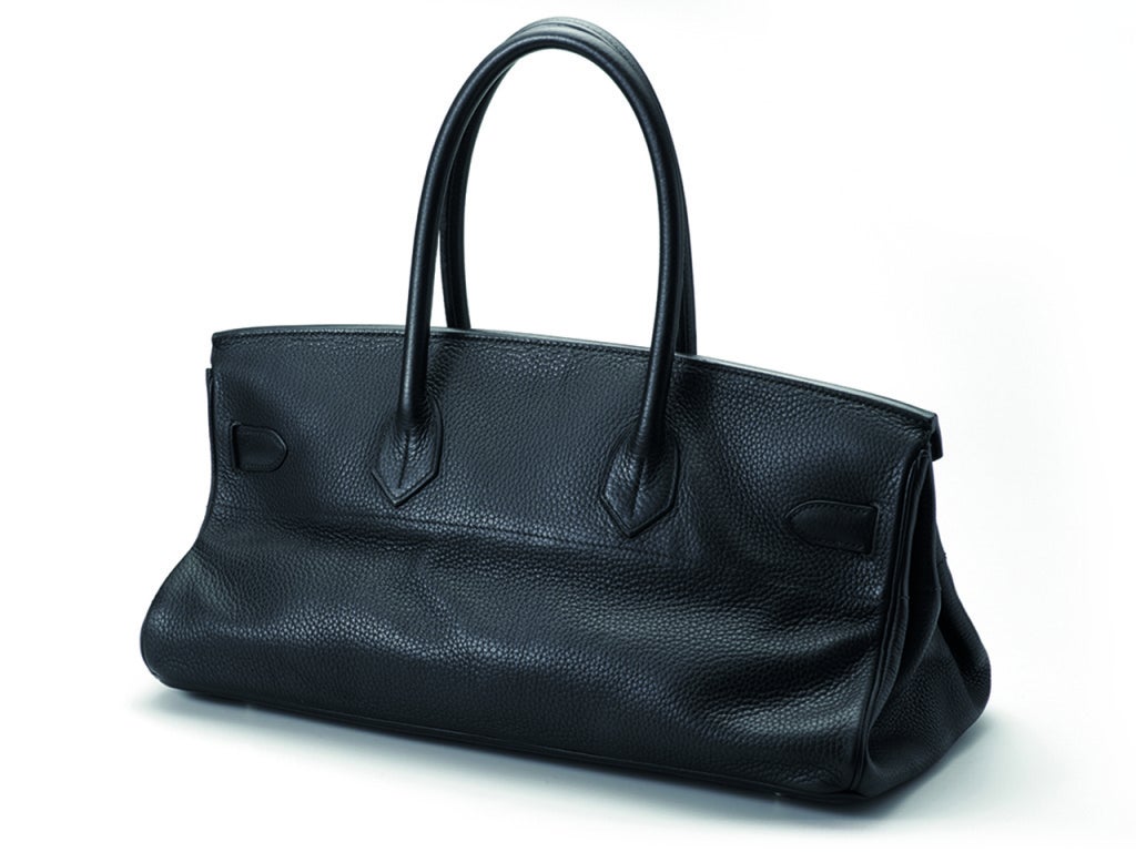 Women's Hermès Black Shoulder Birkin Bag 2005 For Sale