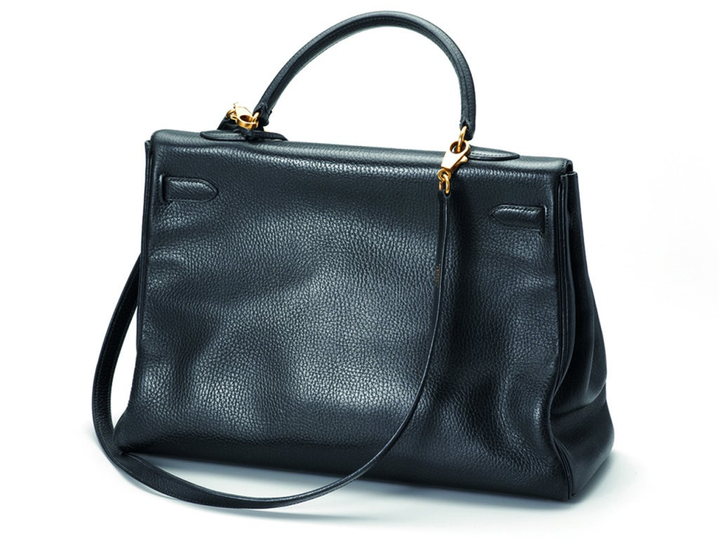 Hermès Black Kelly Bag 1993 In Excellent Condition For Sale In Vienna, AT