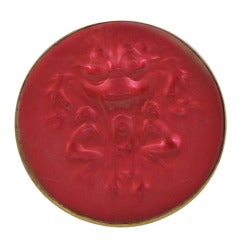 Rene Lalique Brooch Deux Figurines et Mesque