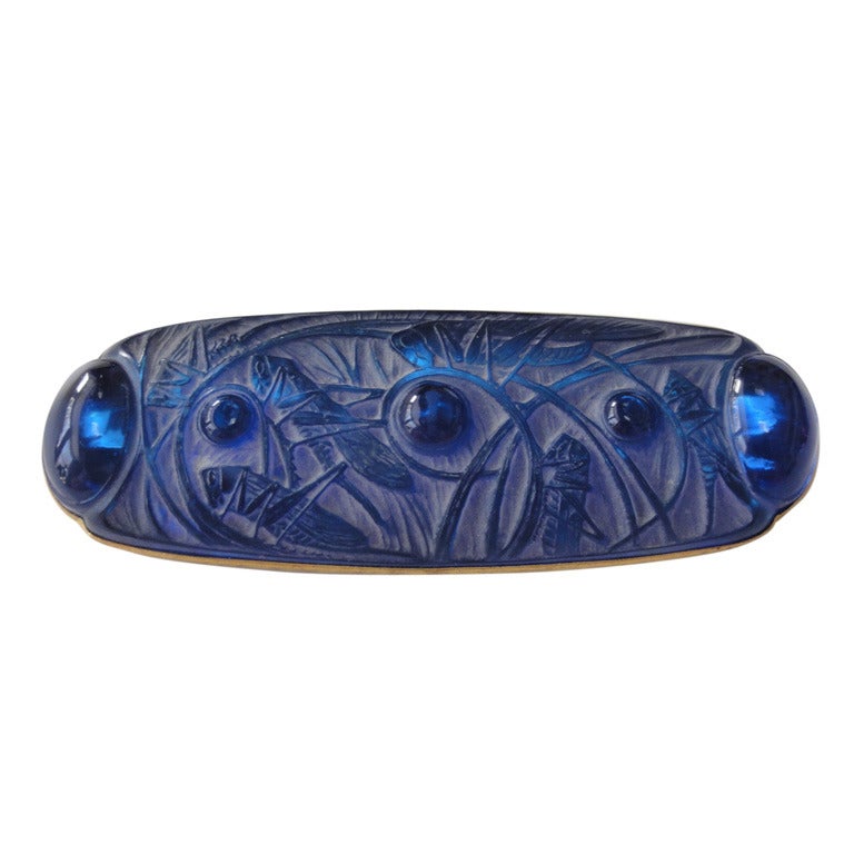 Brosche Sauterelles et Cabochons von Rene Lalique im Angebot