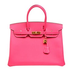 Hermes Rose Tyrien Epsom Birkin 35cm with Gold Hardware