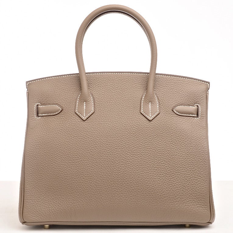 Women's Hermes Etoupe Togo Birkin 30cm Gold Hardware - Never Carried