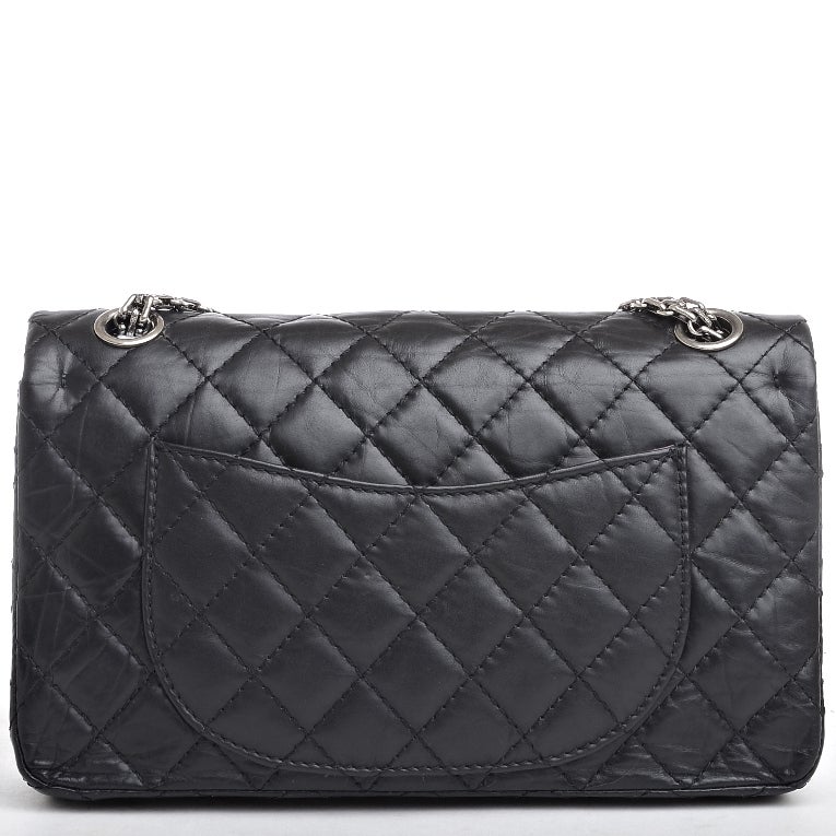 Women's Chanel Rare Black Quilted Lucky Charms 2.55 Reissue 225 Double Flap Bag