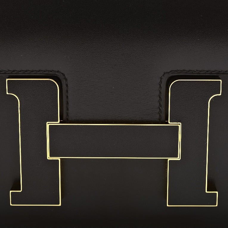 Hermes Black Constance Cartable 29cm Gold Hardware In New Condition In New York, NY