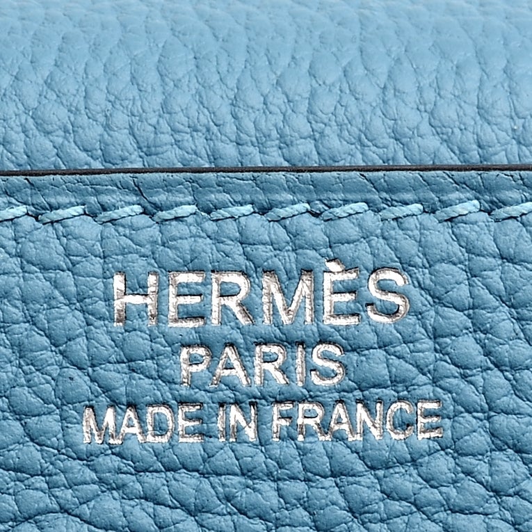 Hermes Turquoise Togo Kelly 35cm Palladium Hardware - Never Carried 5