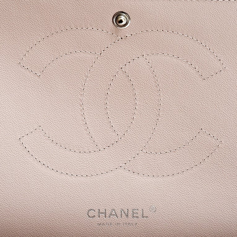 Chanel Baby Pink Quilted Caviar Jumbo Classic 2.55 Double Flap Bag 2