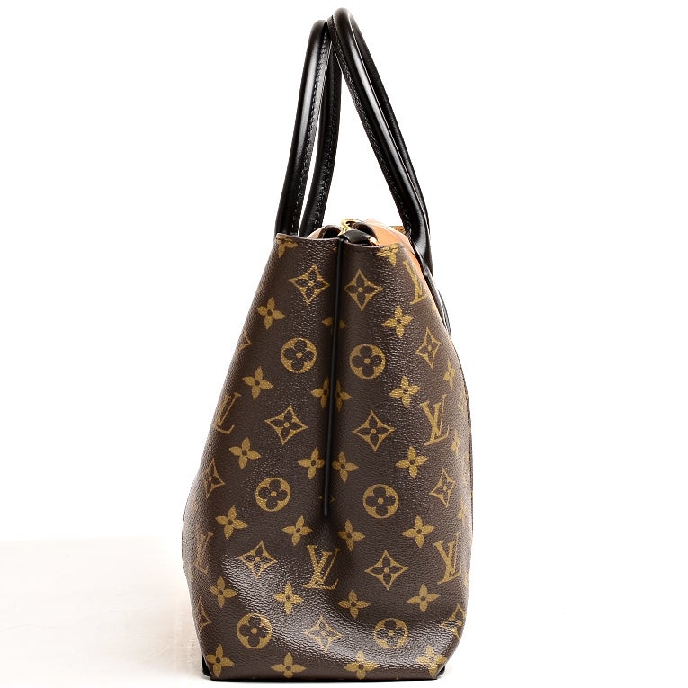 Louis Vuitton Noisette Monogram Canvas & Cuir Orfèvre W PM In New Condition In New York, NY