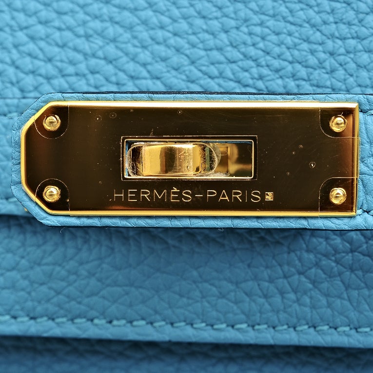 Hermes Turquoise Togo Birkin 35cm Gold Hardware 2