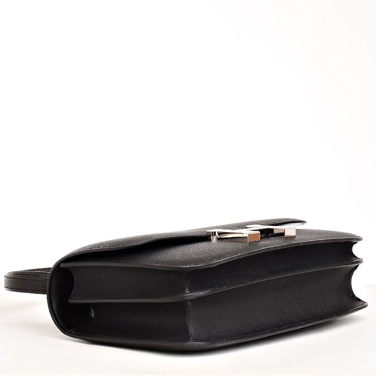 Hermes Black Epsom Constance Elan Palladium Hardware 1