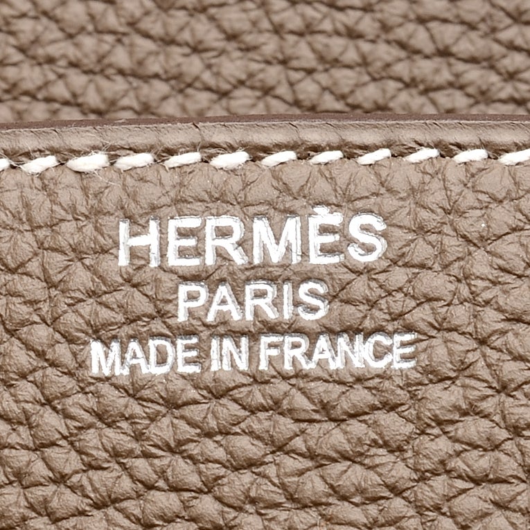 Hermes Etoupe Togo Birkin 35cm Palladium Hardware at 1stdibs  