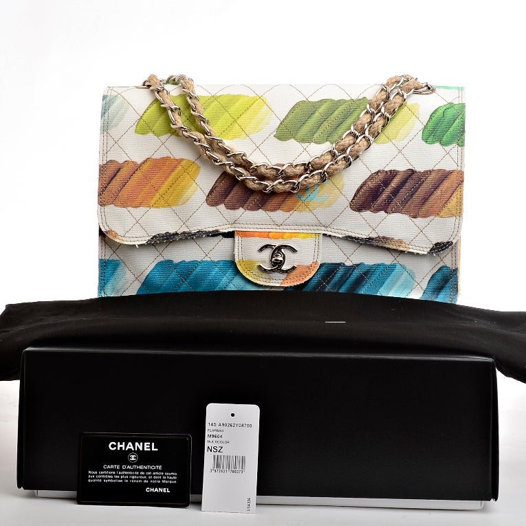 Chanel Paint Palette Canvas 2.55 Flap Bag 5