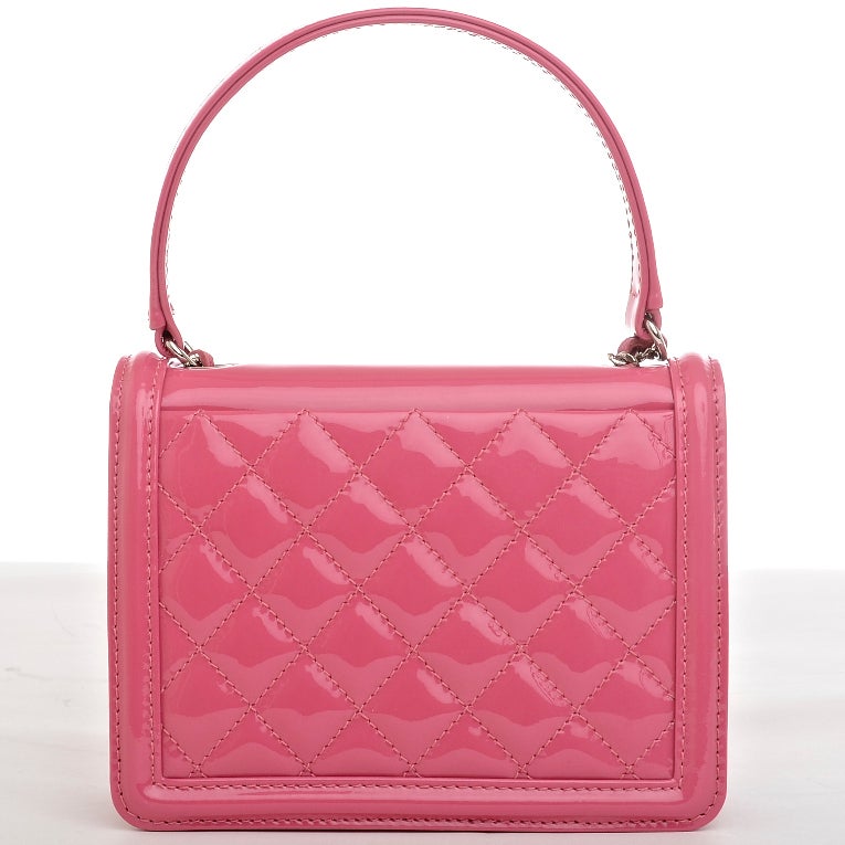 Chanel Pink Boy Brick Crossbody Bag In New Condition In New York, NY
