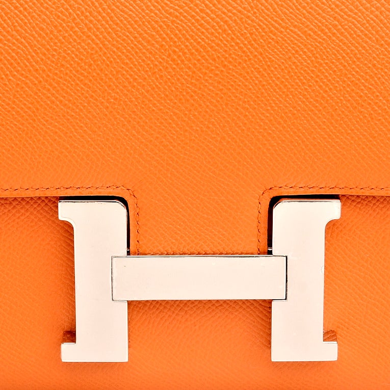 Hermes Orange H Epsom Constance 24cm 2