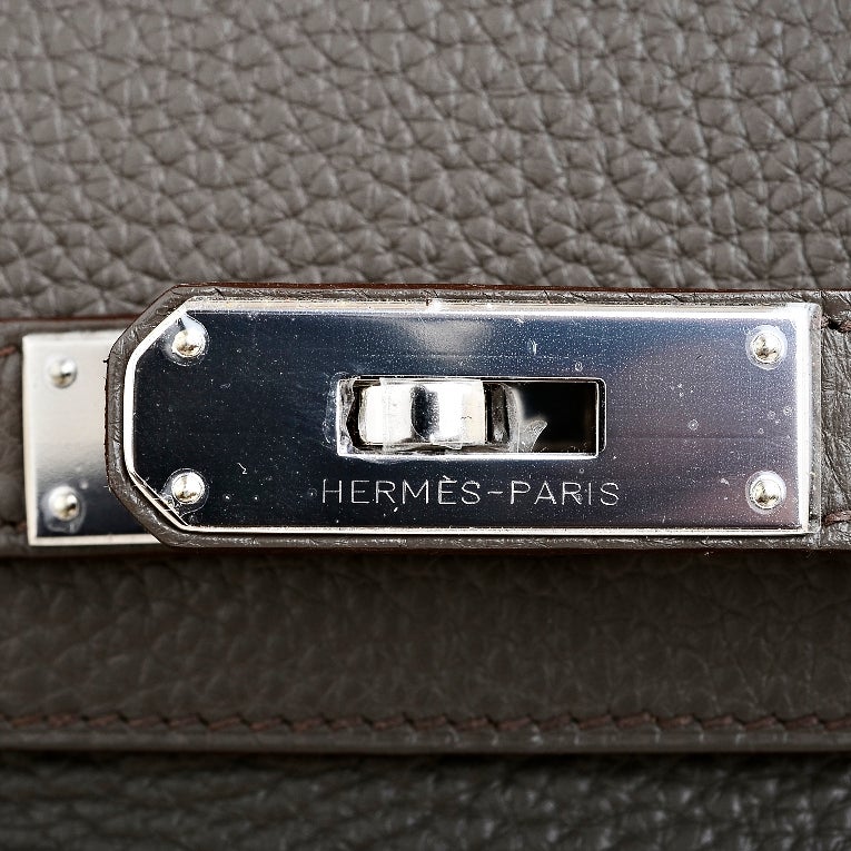 Hermes Etain Clemence Birkin 30cm Palladium Hardware 2