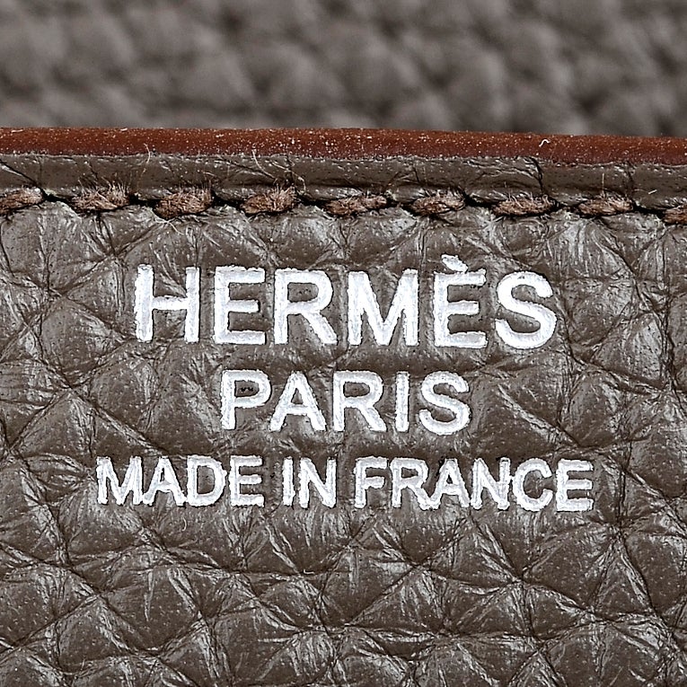 Hermes Etain Clemence Birkin 30cm Palladium Hardware 4